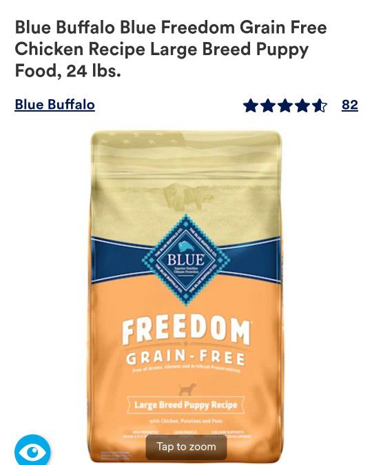 Blue Buffalo Large Breed Grain Free Puppy
