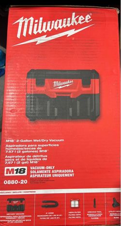 M18 18-Volt 2 Gal. Lithium-Ion Cordless Wet/Dry Vacuum
