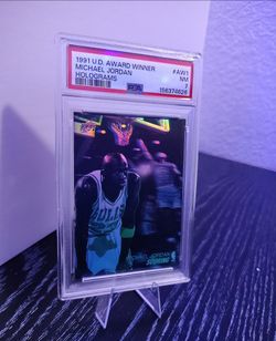 Upper Deck 1991-92 Award Winners Michael Jordan #AW1 Hologram PSA 7