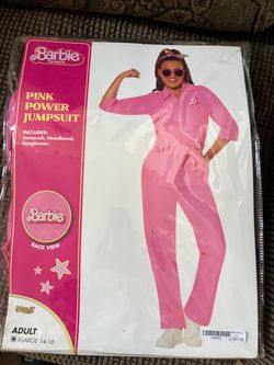 Barbie The Movie Pink Power Jumpsuit Costume