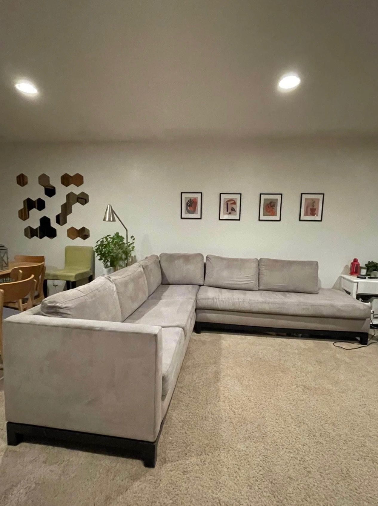 Grey  Sectional Couch 