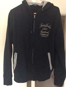 Sean John Navy Blue Hoody Large
