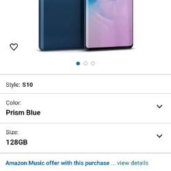 Samsung Galaxy  S 10+ Factory Unlocked