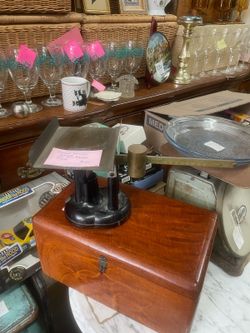 Antique rustic farmhouse industrial scale