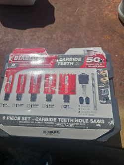 Diablo 9-Piece Carbide Teeth Hole Saw Set