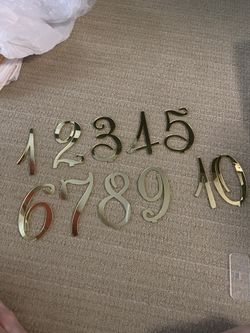 Elegant Mirror Acrylic Wedding Table Numbers