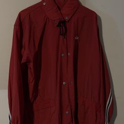 Red  Nike Jacket W Red And White Stripe