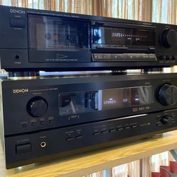 DENON AVR-3803 STEREO/7.1 RECEIVER: $80… DENON DRM-600 HX-PRO CASSETTE DECK: $50… BOTH FULLY-OPERABLE!…