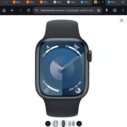 Apple Watch Series 9 - 41mm - 64GB - Midnight Aluminum Midnight Sport S-M