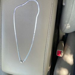 Silver Herringbone