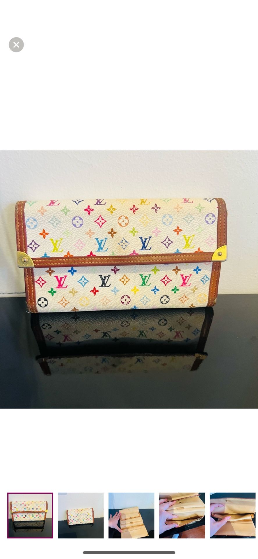 Authentic Louis Vuitton Multicolor Monogram Wallet