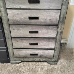Grey Like New Dresser Set For Sale