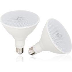 Radar Motion Sensor Outdoor Flood Light Bulbs, Dusk to Dawn LED Security Light E26 Base PAR38 Motion Activated 5000K Daylight, 15W(100-Watt Replacemen