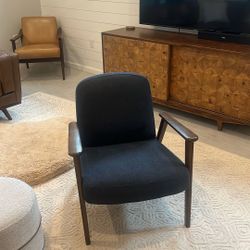 West Elm Navy Blue Chair !!!!