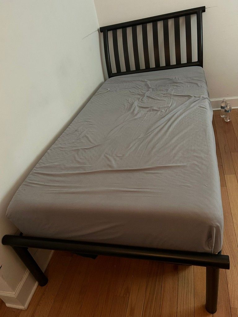 Bed Frame With Head Rest(Twin)