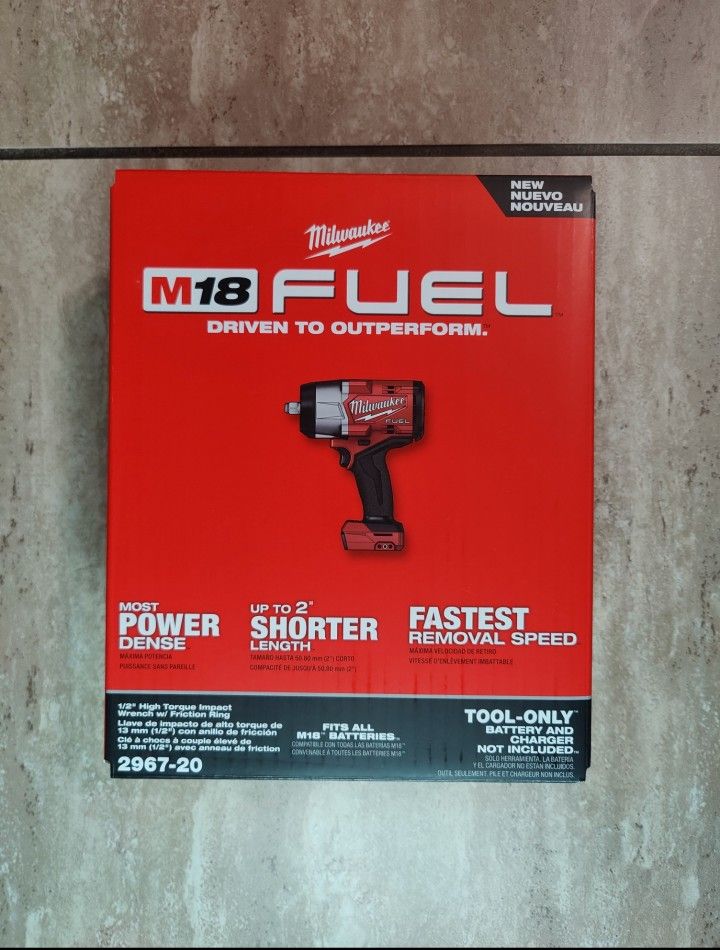 Milwaukee
M18 FUEL 18V Lithium-Ion Brushless Cordless 1/2 in. Impact Wrench with Friction Ring (Tool-Only)