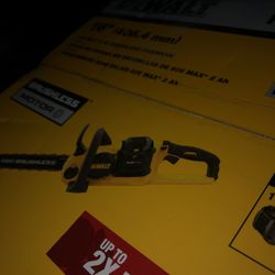Flex Volt Chainshaw With 9ah Battery