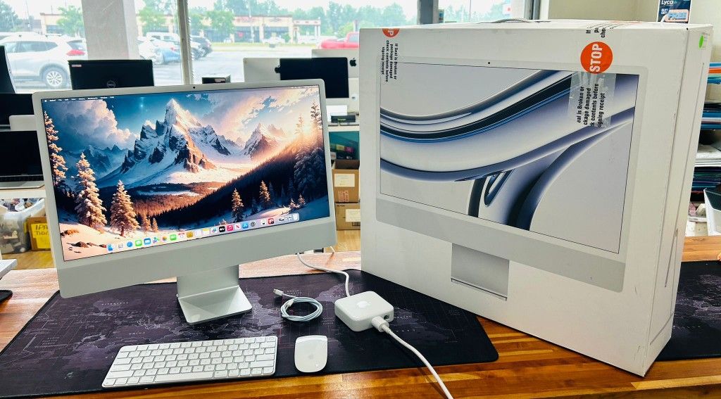 Apple IMAC 24-inch 2023 M3 8GB 1TB Four Ports Warranty till 08/15/2025 Like New IN BOX