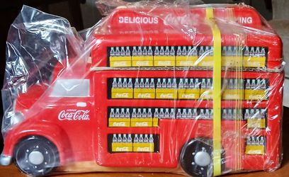 Coca-Cola Cookie Jar-Red Delivery Truck By Gibson