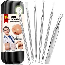 6 Pack Pimple Popper Tool Kit with Hard Case, NEW