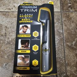 MicroTouch Titanium Trim At Home HairCut & Body Groomer - NIB