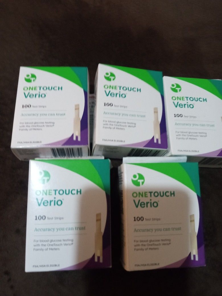 ONETOUCH Verio Test Strips 100 Per Box Brand New Sealed