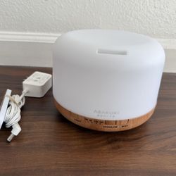 ASAKUKI Essential Oil Diffuser 500ml, Ultrasonic Aromatherapy Humidifier with Remote Control, 7 LED Colors, Timer & Auto-Off, Large Room Diffuser