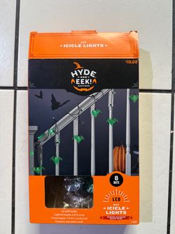 Halloween Green Bat Icicle Lights