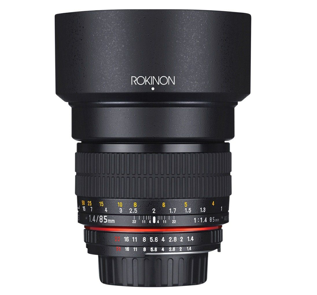 Rokinon portrait lens 85mm f/1.4 AS UMC for Nikon