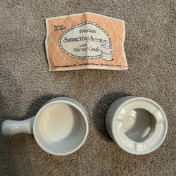  Porcelain simmering scenter with warmer candle