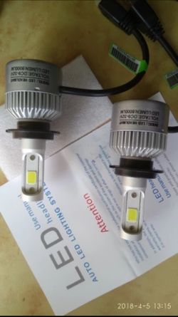 2 pcs LED Car Headlights, Fogs, & Daytime (White 6500k, 8000 Lumens) *6 Months Warranty*