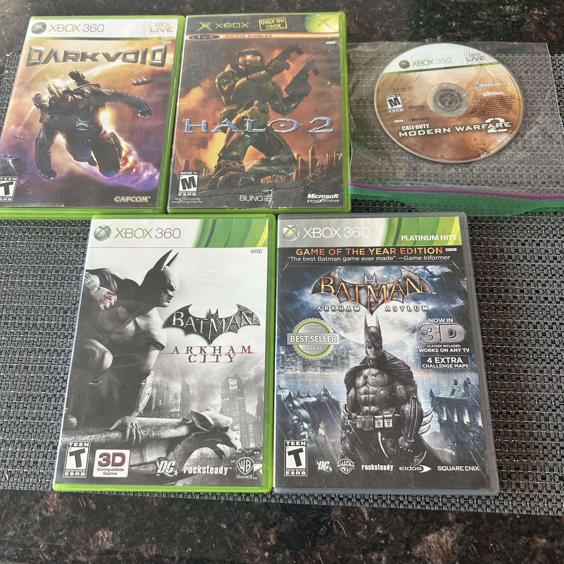 Xbox 360 Games Lot