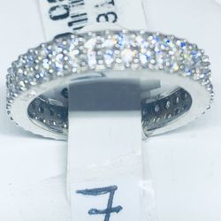 Sterling Silver Eternity Band Size 7