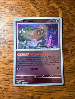 Pokémon Me04: Chaos Rising Reverse Holo Phantump 038/086
