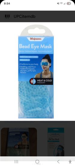 Walgreens Bead Eye Mask Heat & Cold Therapy