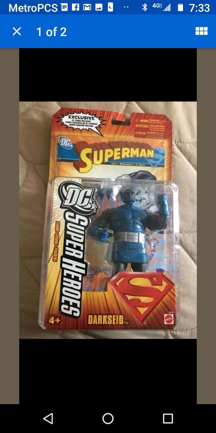 Dc darkseid action figure. Condition is New