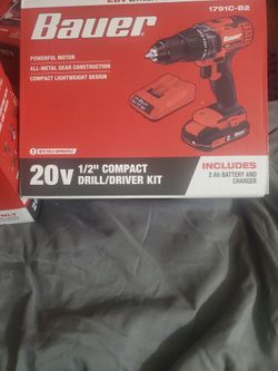BAUER 20V 1/2" COMPACT DRILL