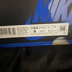 Size 9 Retro A1 Royal Blue 