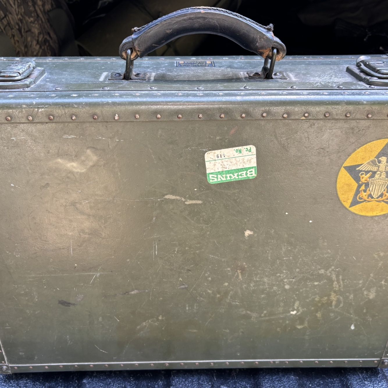 WWII US Navy Aviation Seapack OSHKOSH Miltary Suitcase Luggage for