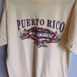 Puerto Rico, Men's Large T-shirt & Free Thank You Gift 