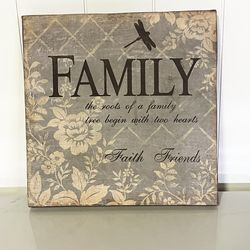 Decorative family wall art