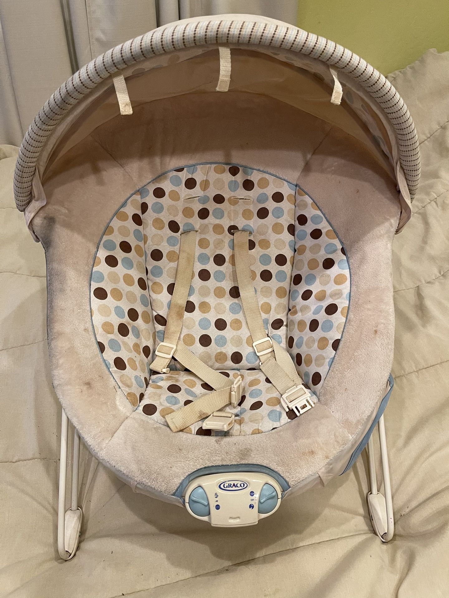 Fisher Price Infant Baby Bouncer Music And Vibrating $5