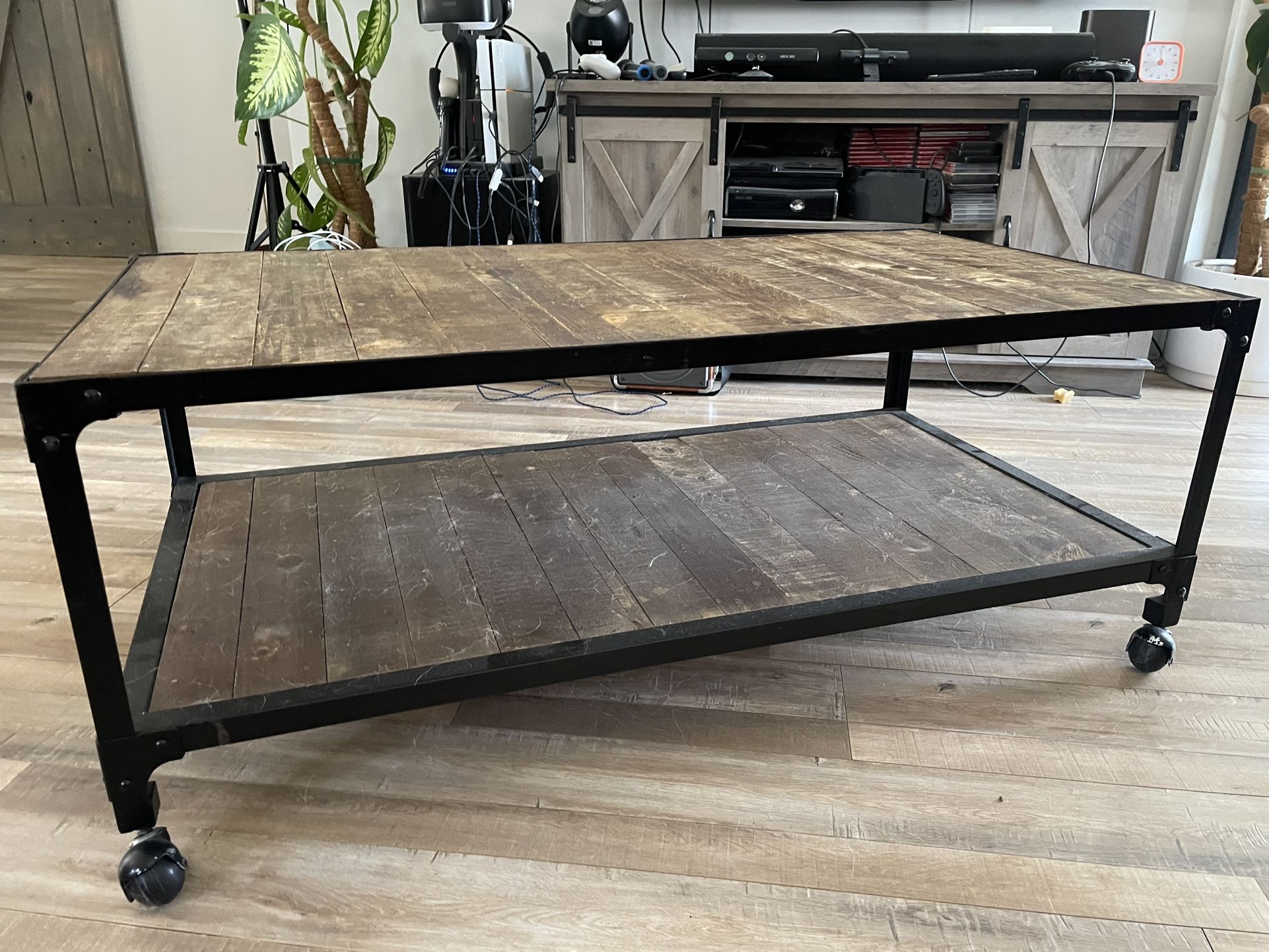 Industrial Wooden Coffee Table
