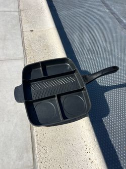 Master Pan 5-in-1 Non-Stick Divided Grill & Fry Skillet (Used)