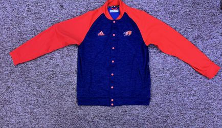 Bucknell University football team issued button up sweater