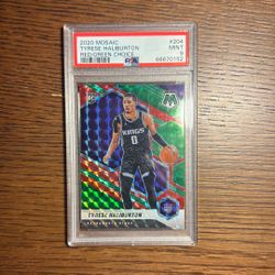 TYRESE HALIBURTON ROOKIE RED/GREEN CHOICE PSA 9 WITH 2 ADD ONS!!!