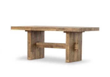 West Elm dining table & bench