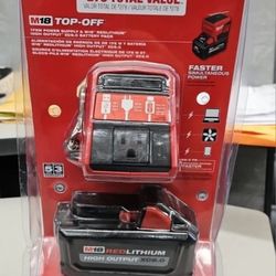 Milwaukee FUEL M18 Battery And 175W Inverter 