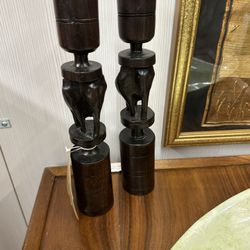 Vintage African Candlestick Holders