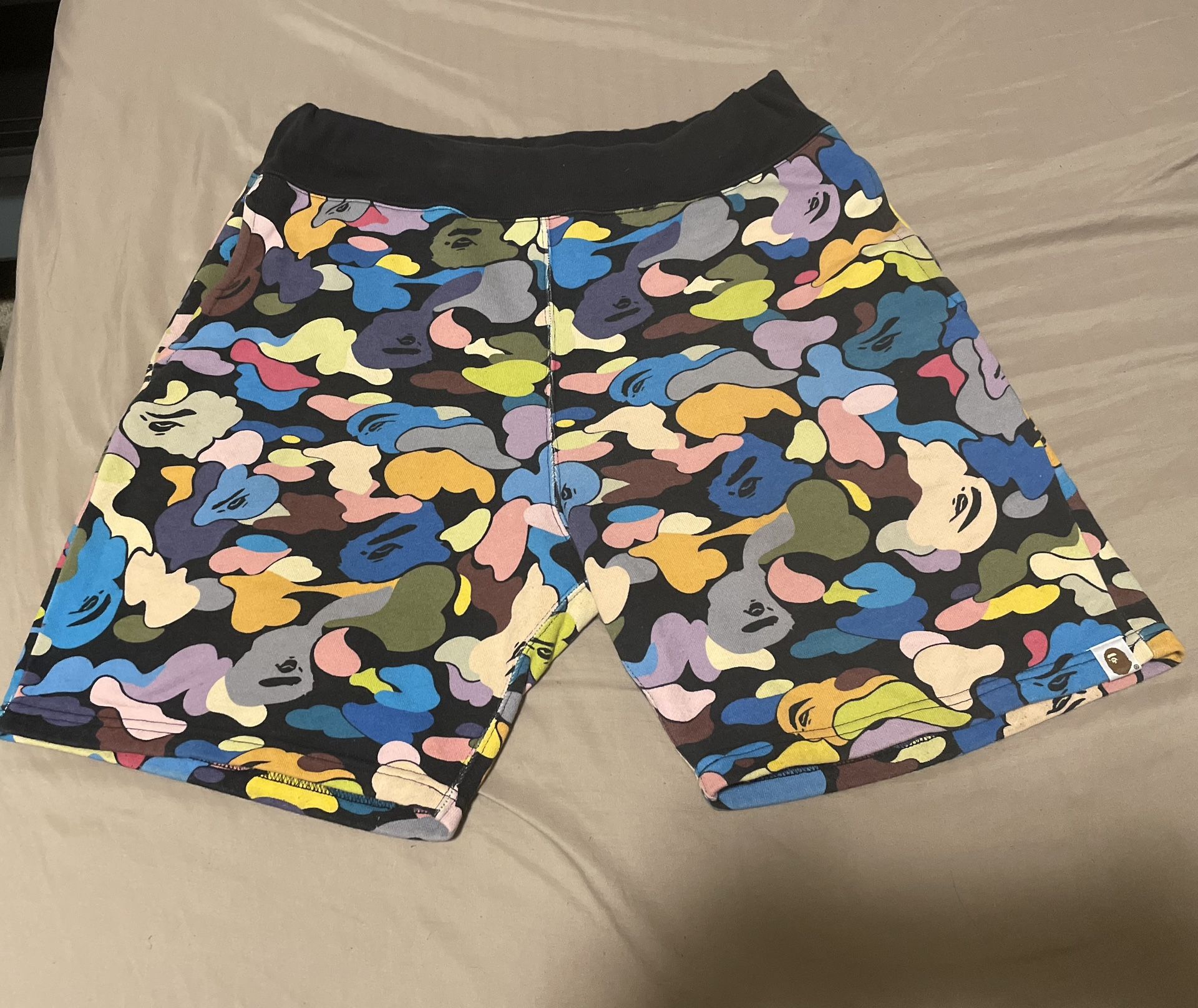 Bape Multi Color Sweat Shorts